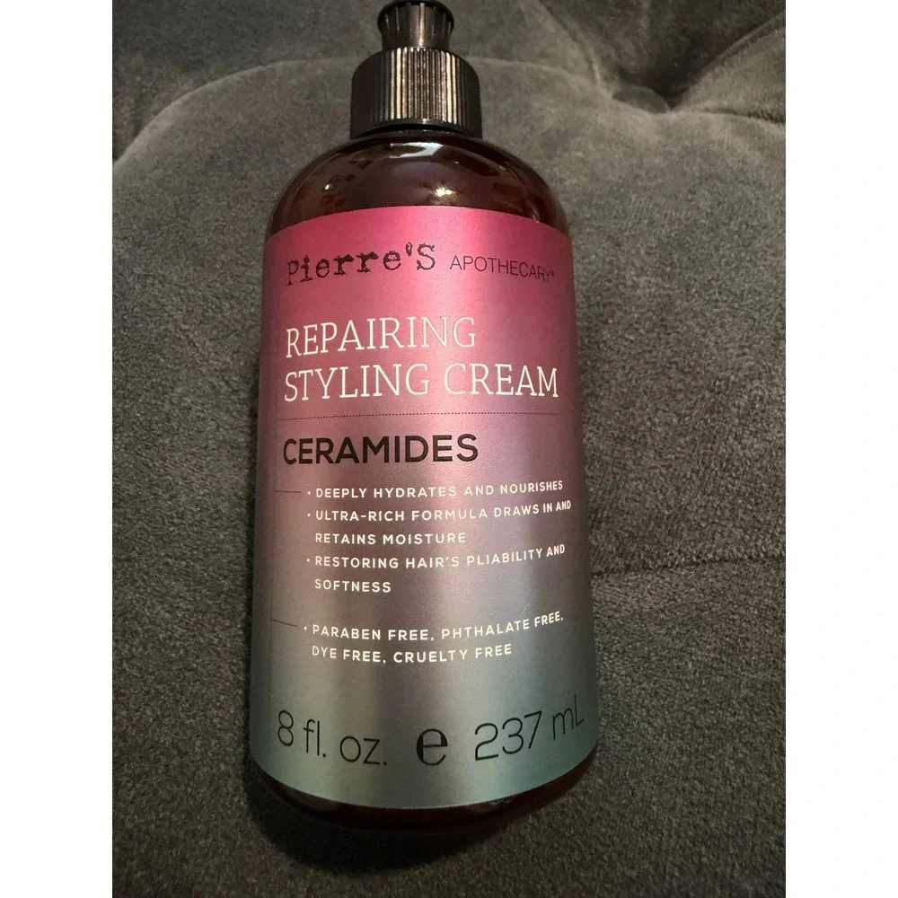 Pierres Apothecary Repairing Styling Cream Ceramides Hydrating 8oz 237ml NEW
